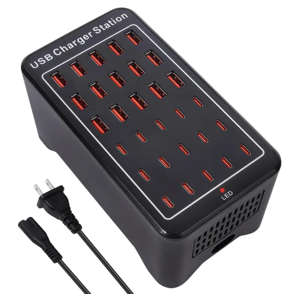 150W 30A 30-Ports USB Charging Station 150W 30A 30-Ports USB Charging Station