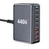 440W Fast USB C GAN Charger Block 8 Port Charging Station HUB Brick Dual PD PPS 100W Wall Charger