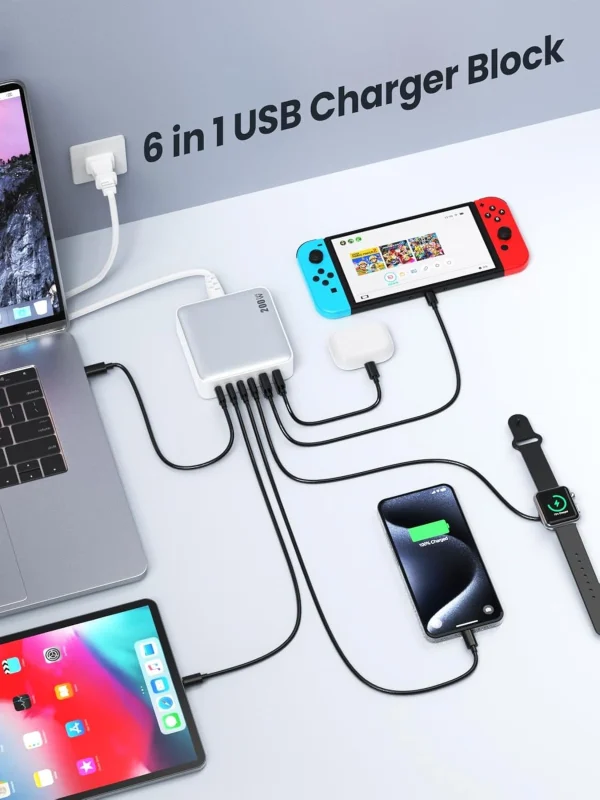 GaN Charger 200W 6 Ports GaN Charger 200W 6 Ports