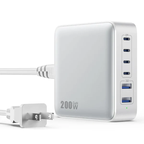 GaN Charger 6 Ports 200W GaN Charger 6 Ports 200W