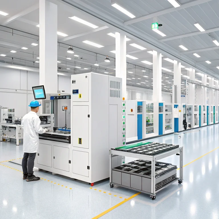 assembly lines producing compact GaN multi-port USB chargers