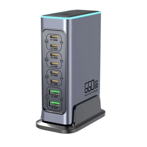 6x 100W 8-Port GaN Charging Station 6x 100W 8-Port GaN Charging Station