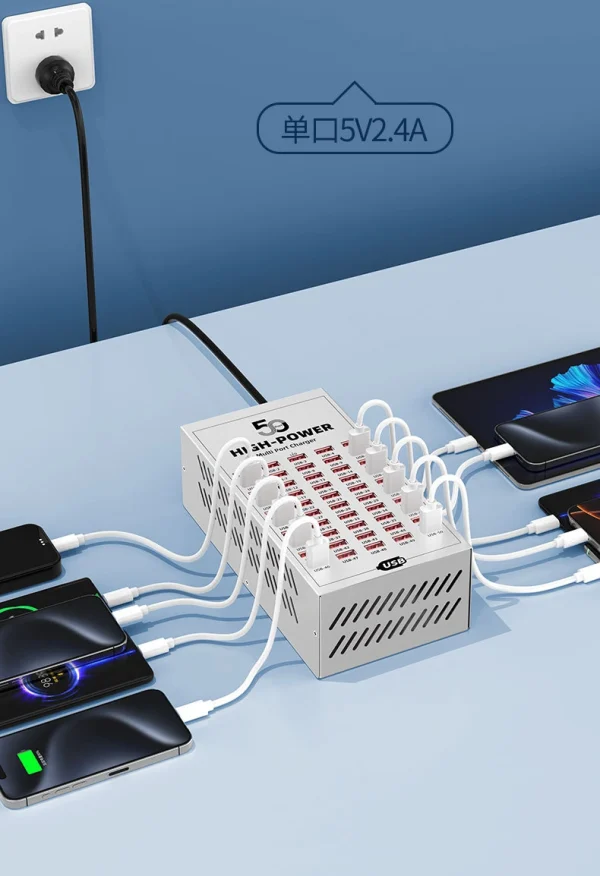 Metal housing 50 ports USB charging hub