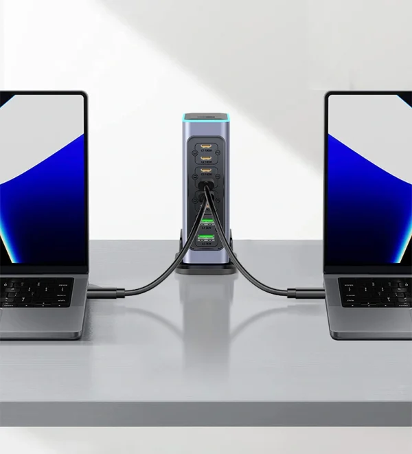 660W 8-Port GaN Charging Station