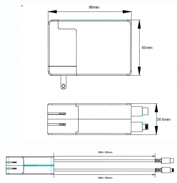 65W_retractable_cables_wall_charger_4 65W 2-in-1 Retractable Foldable Wall Charger with USB-C & Lightning Cables | Compact PD Fast Charging | OEM/ODM Supplier