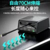 DUAL_RETRACABLE_CABLES_CHARGER 160W GaN Dual Stretch Desktop Charging Station