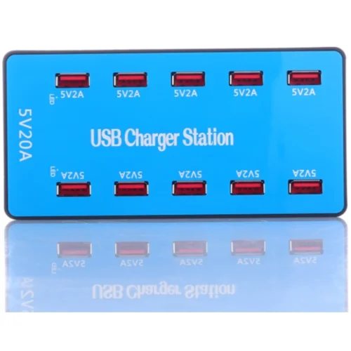 10-Port 100W USB Charging Station for bulk supply