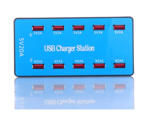 10_PORT_GAN_CHARGER_STATION 10-Port 100W USB Charging Station for bulk supply