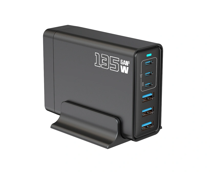 135W 6-Port GaN Charging Stations