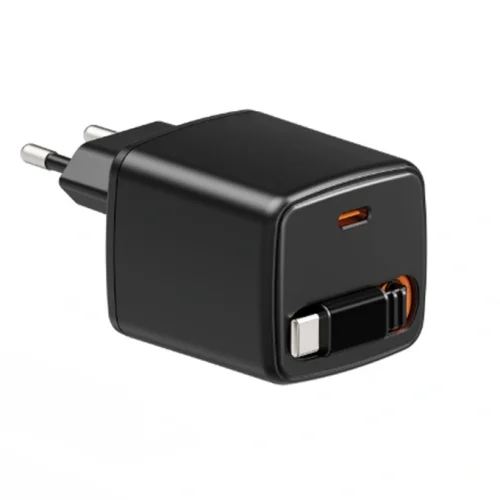 45W Dual USB-C GaN Retractable Chargers from China factory