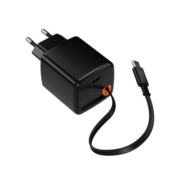 45W_Dual_USB-C_GaN_Retractable_Chargers_110T 45W Dual USB-C GaN Retractable Chargers from factory in China