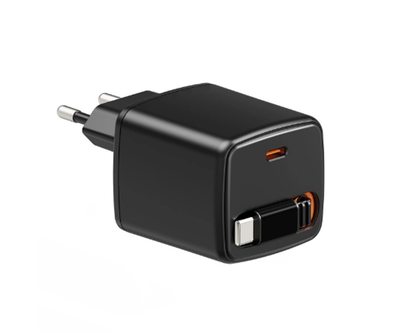 Wholesale 65W GaN Retractable Cable Charger with Dual USB-C ports