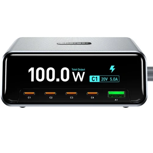100w GaN Fast Charger with rotary knob