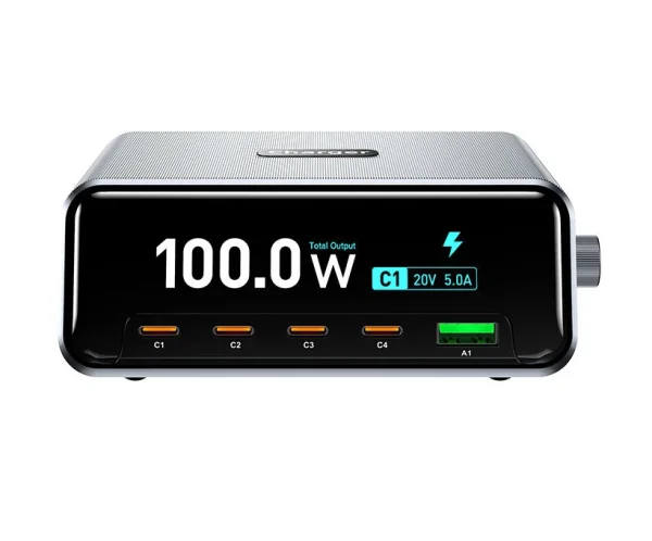 100w GaN Fast Charger with rotary knob