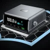 100W GaN Charger with rotary knob and LCD Display