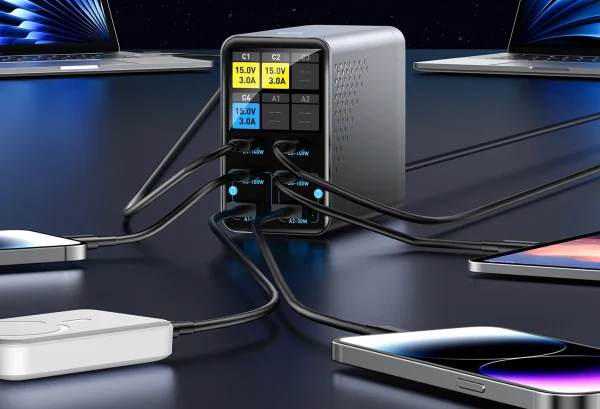 140W PD 3.1 GaN Desktop Charging Station 6 port charger