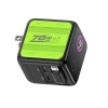 70W GaN Charger with TFT Display – 2C1A, PD3.1 Fast Charging, Real-Time Power Monitor | OEM/ODM Factory