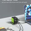 70W GaN wall charger with smart TFT display (power/temperature/time)