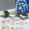 70W GaN wall charger with smart TFT display (power/temperature/time)